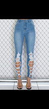 Load image into Gallery viewer, Code: Slim l High Rise Ripped Skinny Jeans
