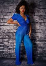 Load image into Gallery viewer, Code: Faith | Blue Two Tone Jumpsuit
