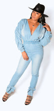 Load image into Gallery viewer, Code: Serefina I Denim Jumpsuit
