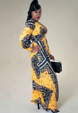 Load image into Gallery viewer, Code: Lacey | V-Neck Maxi Dress With Puff Sleeve
