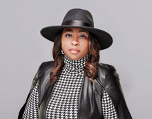 Load image into Gallery viewer, Code: Casey I Houndstooth High Neck Top
