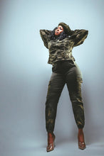 Load image into Gallery viewer, Code: Camo Cutie l Camouflage Puffed Sleeve Jacket
