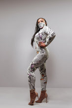 Load image into Gallery viewer, Code: Bianca I Stretch Jumpsuit W/Mask
