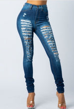 Load image into Gallery viewer, Code: She Bad Jeans I Dark Blue Denim Jeans
