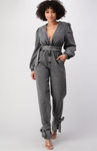 Load image into Gallery viewer, Code: Rhianna I Washed Denim Jumpsuit
