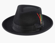 Load image into Gallery viewer, Code: Landry I Black Gangsta Fedora
