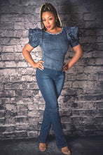 Load image into Gallery viewer, Code: Pearl | Puffed Sleave Pearl Top
