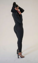 Load image into Gallery viewer, Code: Quianna | Puff Shoulder, Cropped, Zip Front, Hooded Jacket &amp; High Waist Leggings
