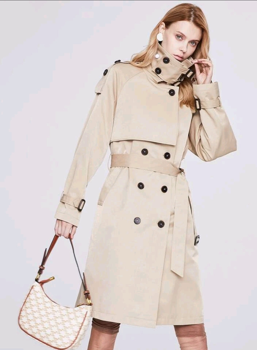 Code:Elin| Double Button Trench Coat