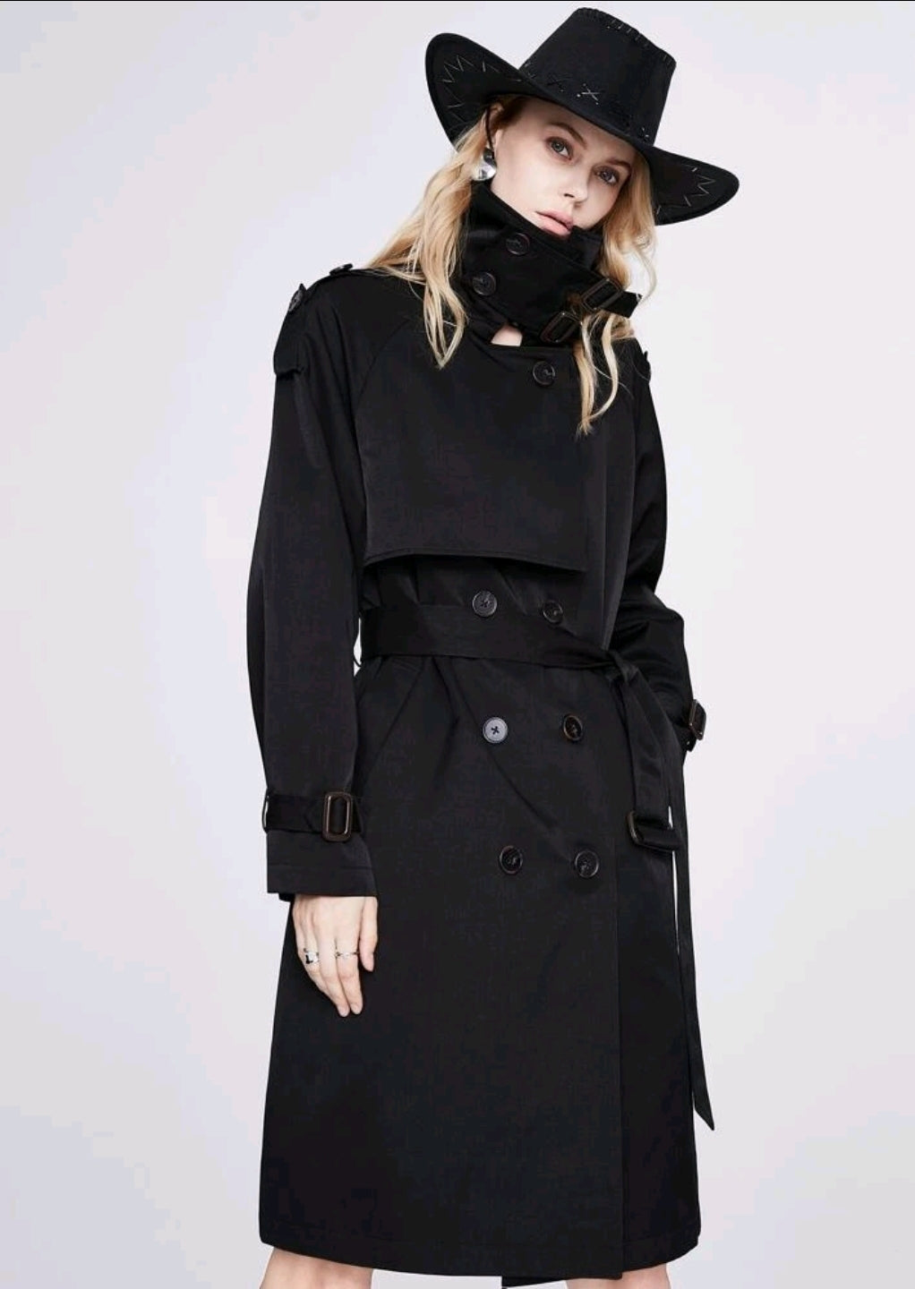 Code:Elin| Double Button Trench Coat