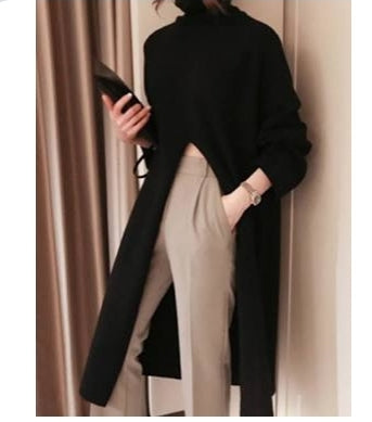 Code: Chiara| Long Split Hem Sweater