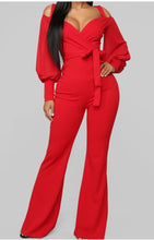 Load image into Gallery viewer, Code: Red Bone| Strapped Jumpsuit With Tie
