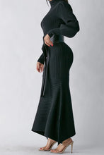 Load image into Gallery viewer, Code: Tricia| Black Sweater Dress
