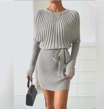 Load image into Gallery viewer, Code:Kisah | Belted Sweater Dress
