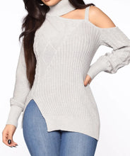 Load image into Gallery viewer, Code:Priscilla | Heather Gray Sweater
